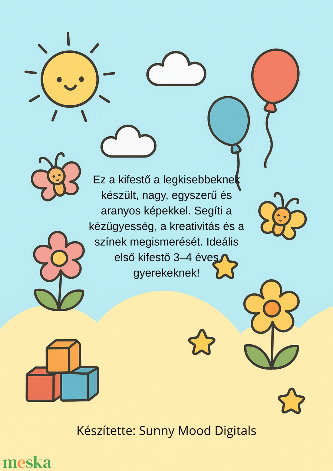 Az én első kifestőm  34 éveseknek (Nyomtatható PDF, 30 oldal) - otthon & életmód - papír, írószer - színező - Meska.hu