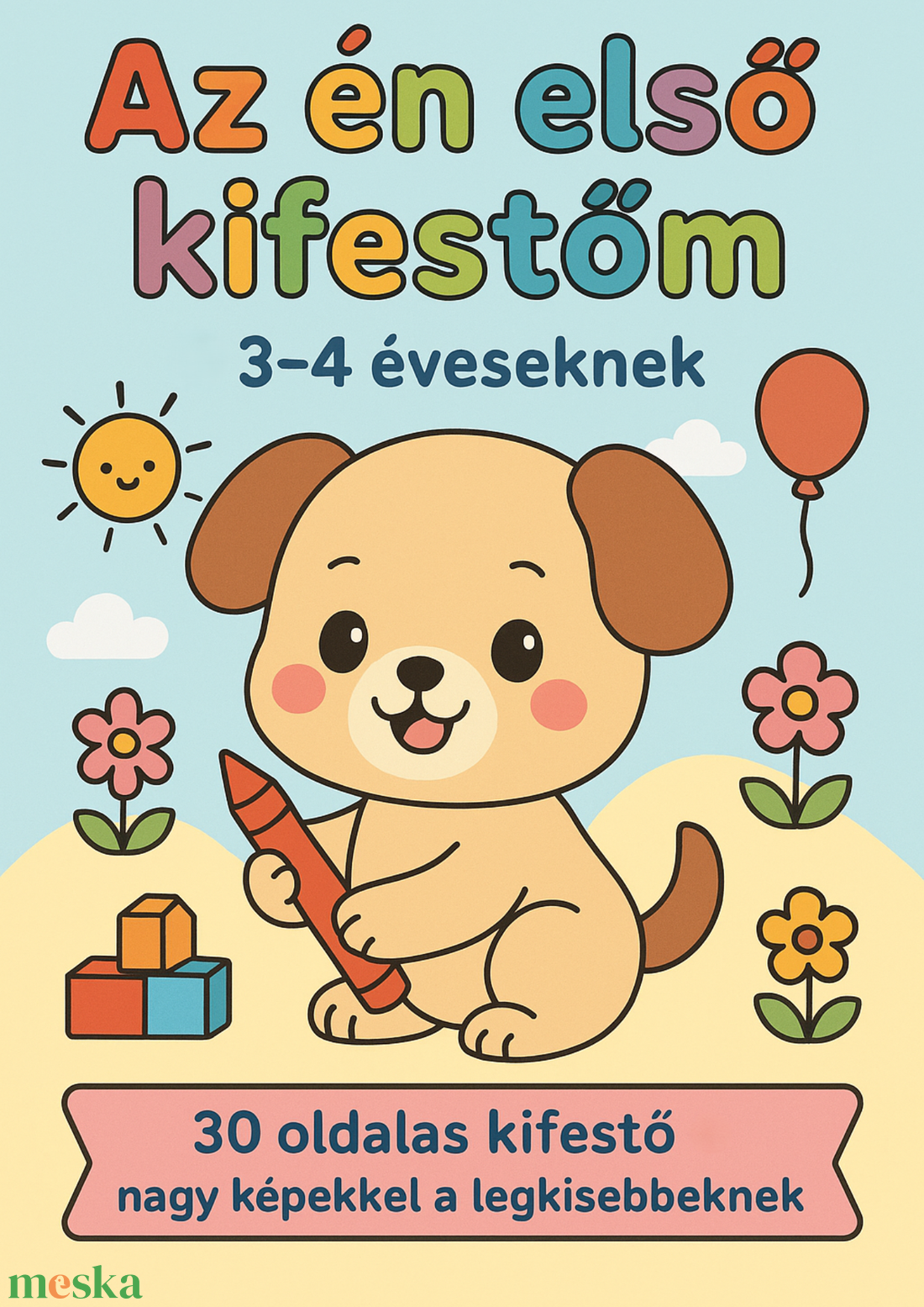 Az én első kifestőm  34 éveseknek (Nyomtatható PDF, 30 oldal) - otthon & életmód - papír, írószer - színező - Meska.hu