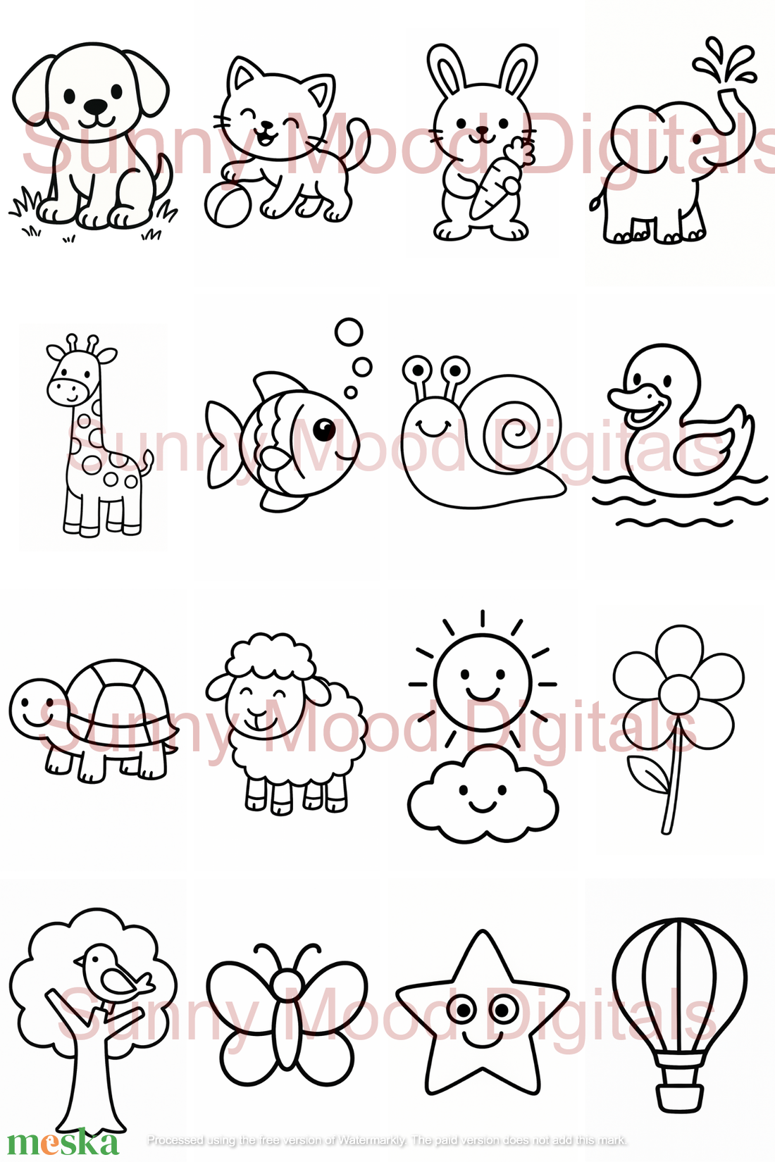 Az én első kifestőm  34 éveseknek (Nyomtatható PDF, 30 oldal) - otthon & életmód - papír, írószer - színező - Meska.hu