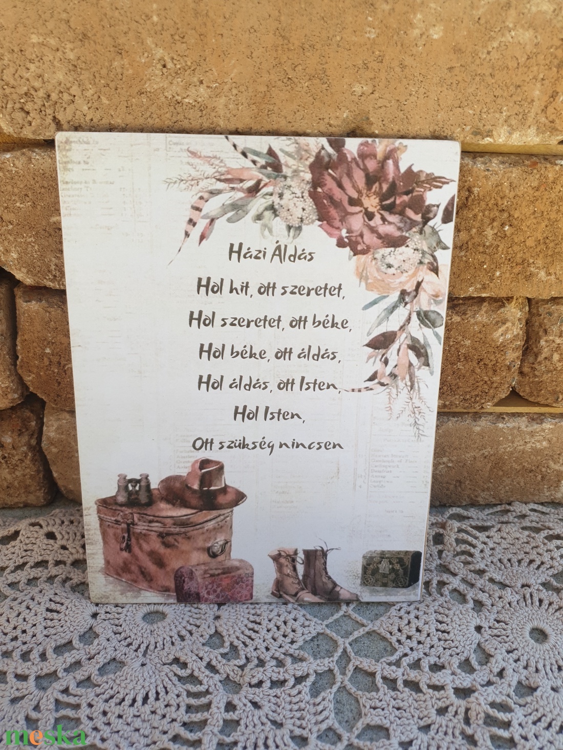 Házi áldás bőrönd bakancs bordó virág - otthon & életmód - dekoráció - kép & falikép - táblakép - Meska.hu Házi áldás bőrönd bakancs bordó virág - otthon & életmód - dekoráció - kép & falikép - táblakép - Meska.hu
