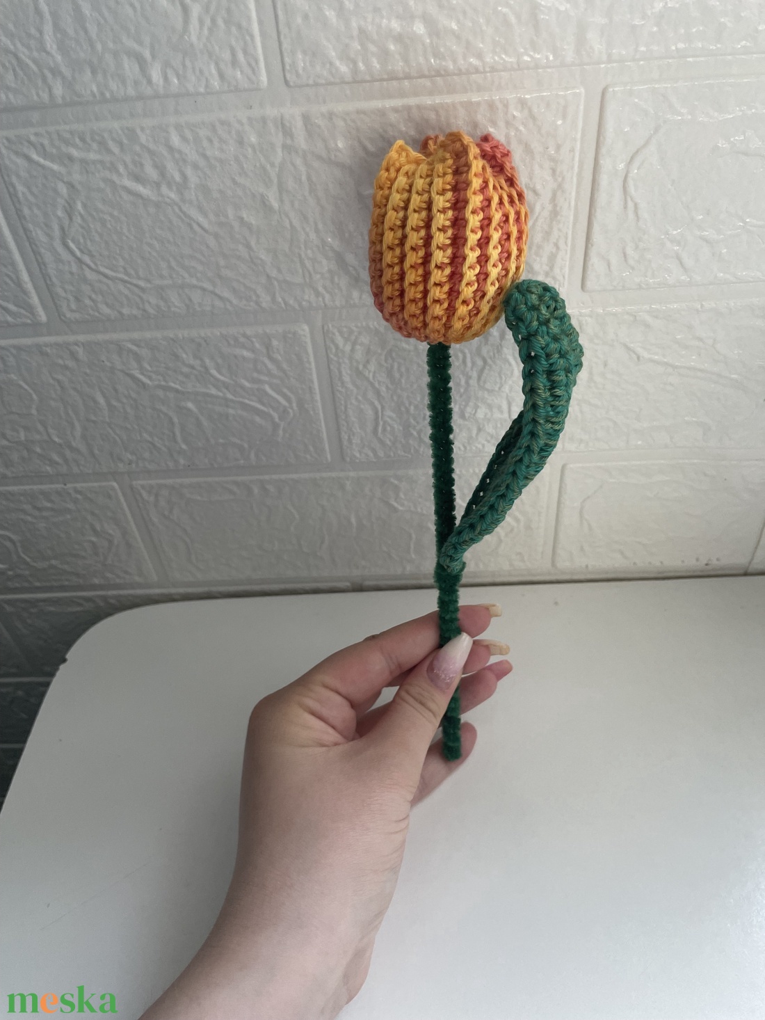 Horgolt cirmost tulipán celofánban - otthon & életmód - dekoráció - virágdísz és tartó - csokor & virágdísz - Meska.hu Horgolt cirmost tulipán celofánban - otthon & életmód - dekoráció - virágdísz és tartó - csokor & virágdísz - Meska.hu