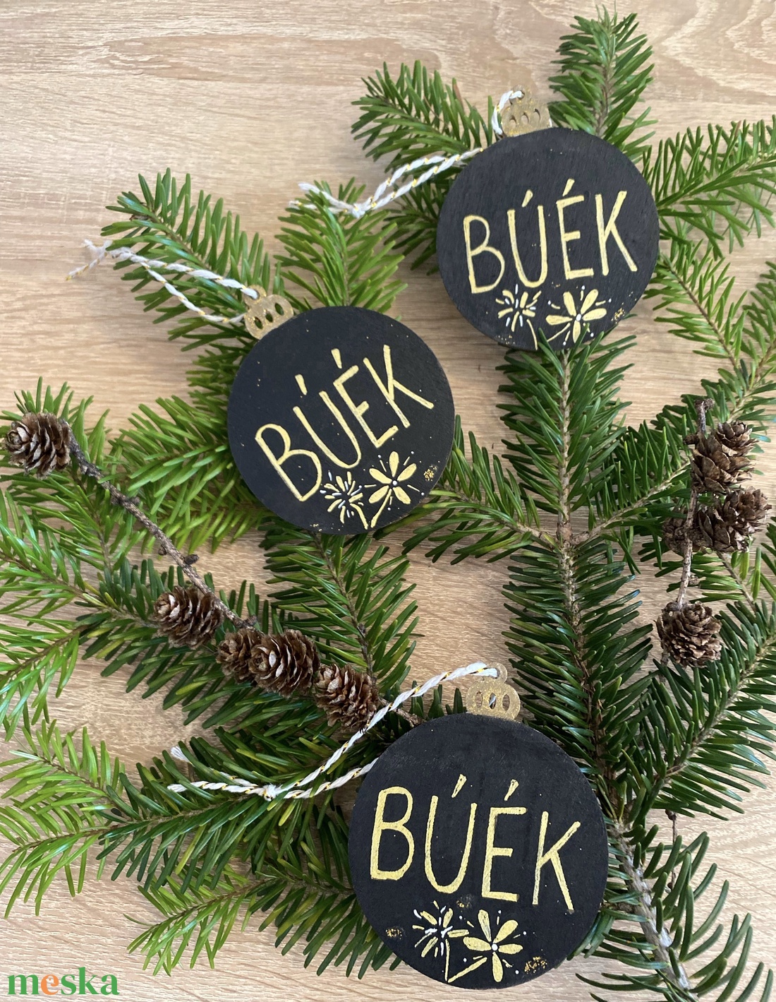 BÚÉK falapok - karácsony - karácsonyi lakásdekoráció - karácsonyfadíszek - Meska.hu