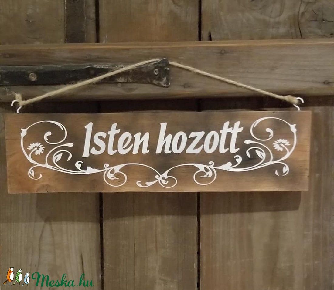 Isten hozott tábla - otthon & életmód - ház & kert - isten hozott tábla - Meska.hu