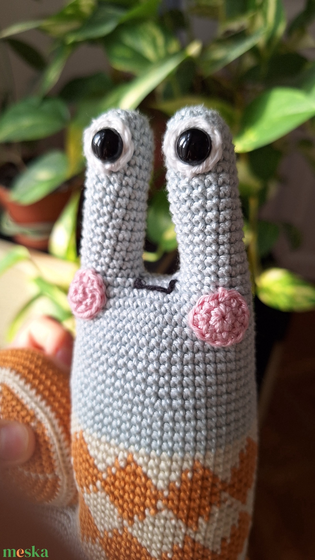 Amigurumi horgolt csiga - játék & sport - plüssállat & játékfigura - más figura - Meska.hu