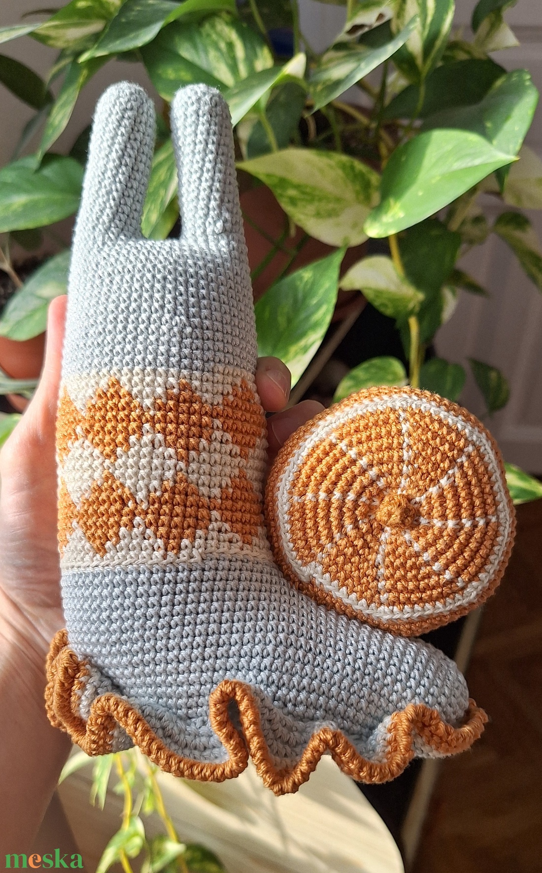 Amigurumi horgolt csiga - játék & sport - plüssállat & játékfigura - más figura - Meska.hu