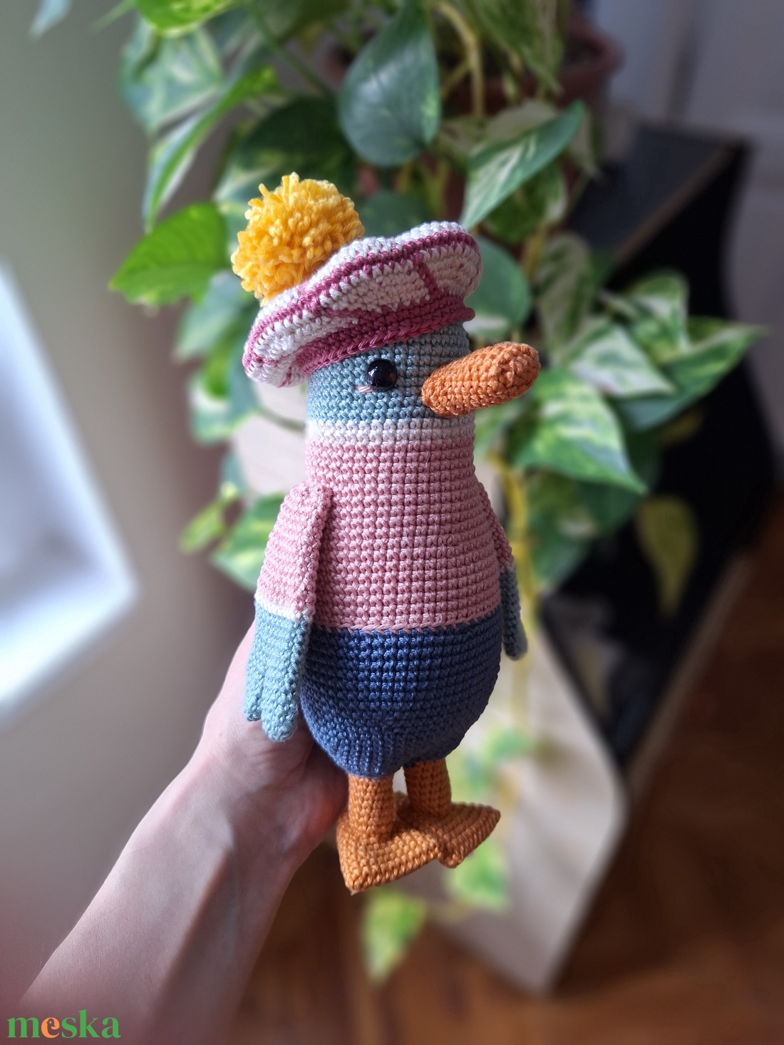 Amigurumi horgolt kacsa - játék & sport - plüssállat & játékfigura - madár - Meska.hu