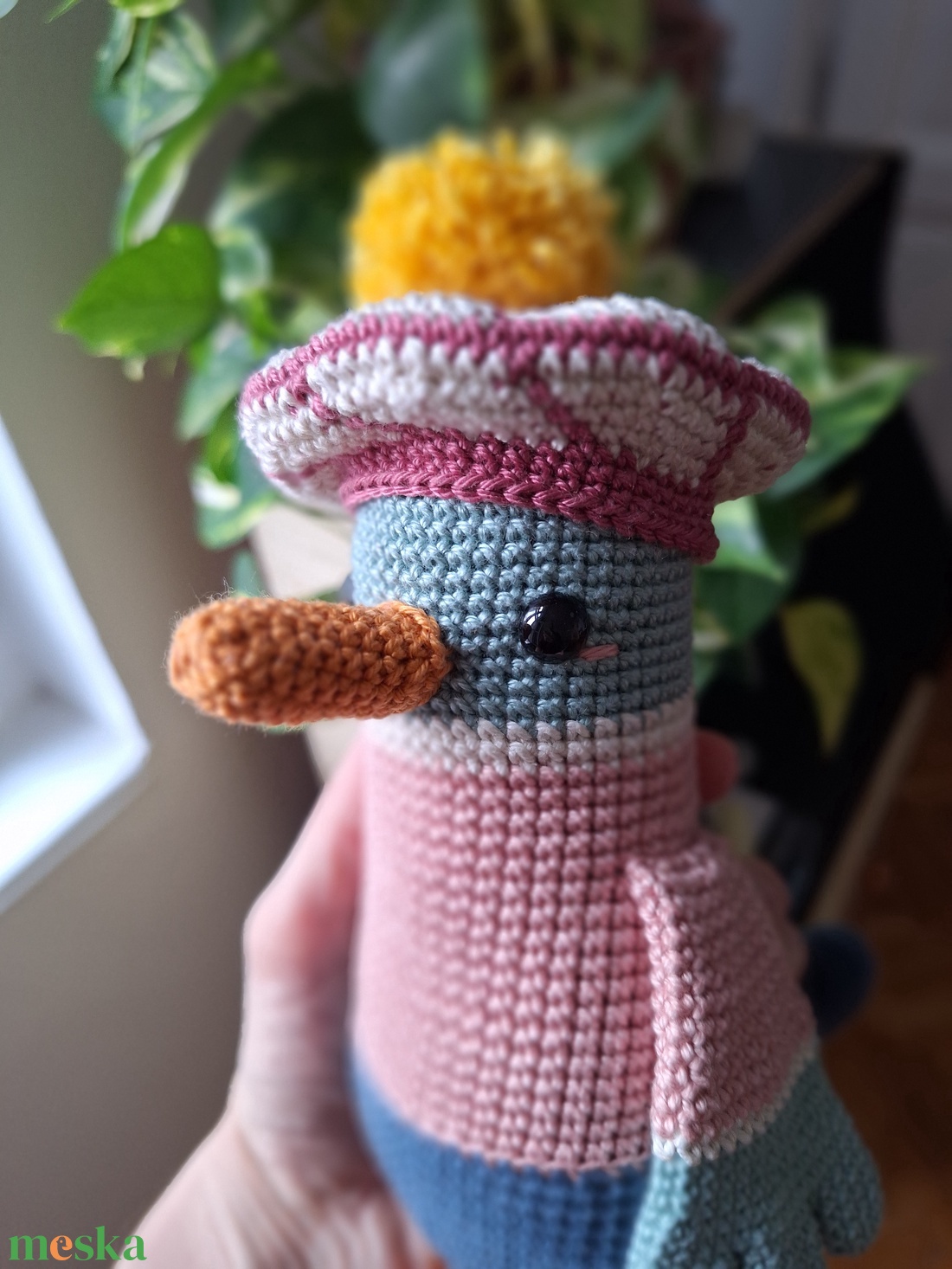Amigurumi horgolt kacsa - játék & sport - plüssállat & játékfigura - madár - Meska.hu
