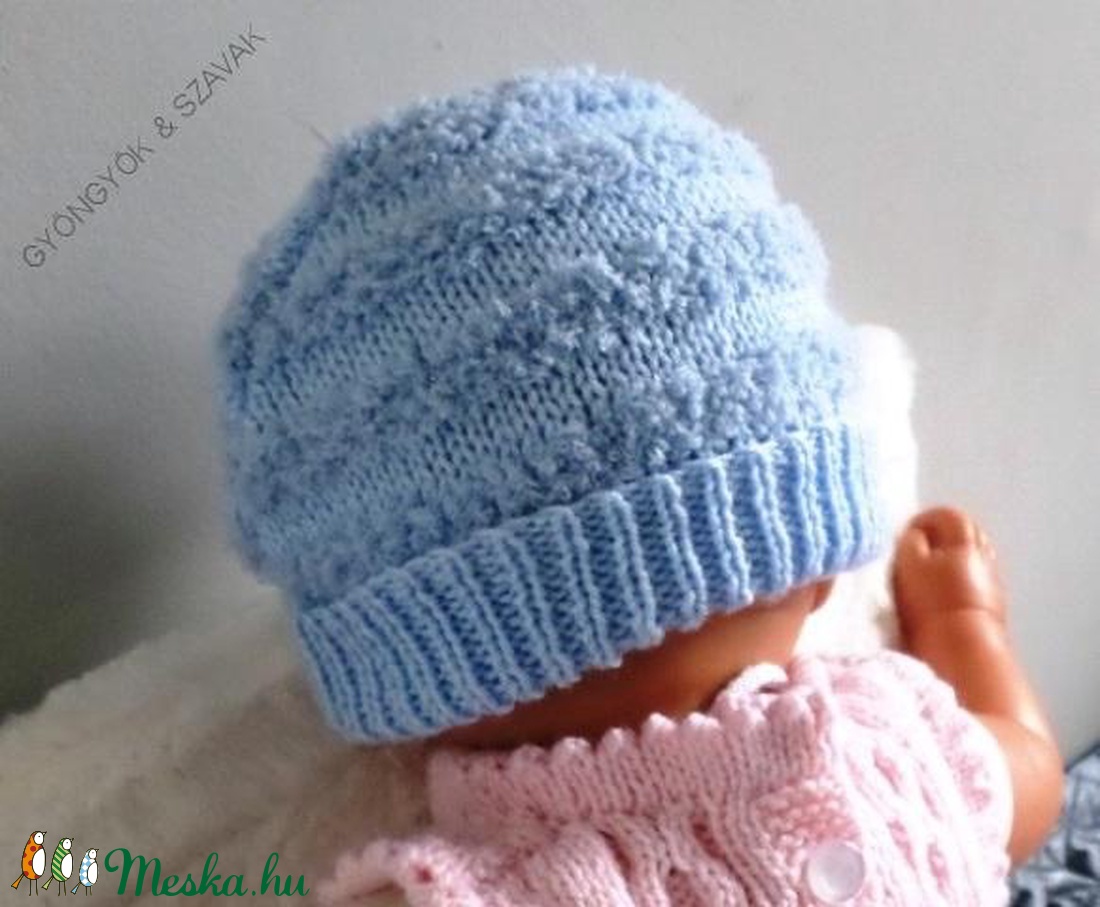 KÖTÖTT BÉBI SAPKA - ruha & divat - babaruha & gyerekruha - babasapka - Meska.hu