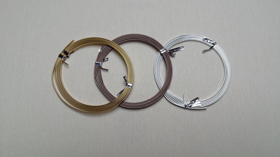 Aluminium drót lapos 3mmX1,5m  1db - kellékek & szerszámok - gyurma - Meska.hu