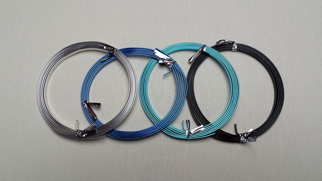 Aluminium drót lapos 3mmX1,5m  1db - kellékek & szerszámok - gyurma - Meska.hu