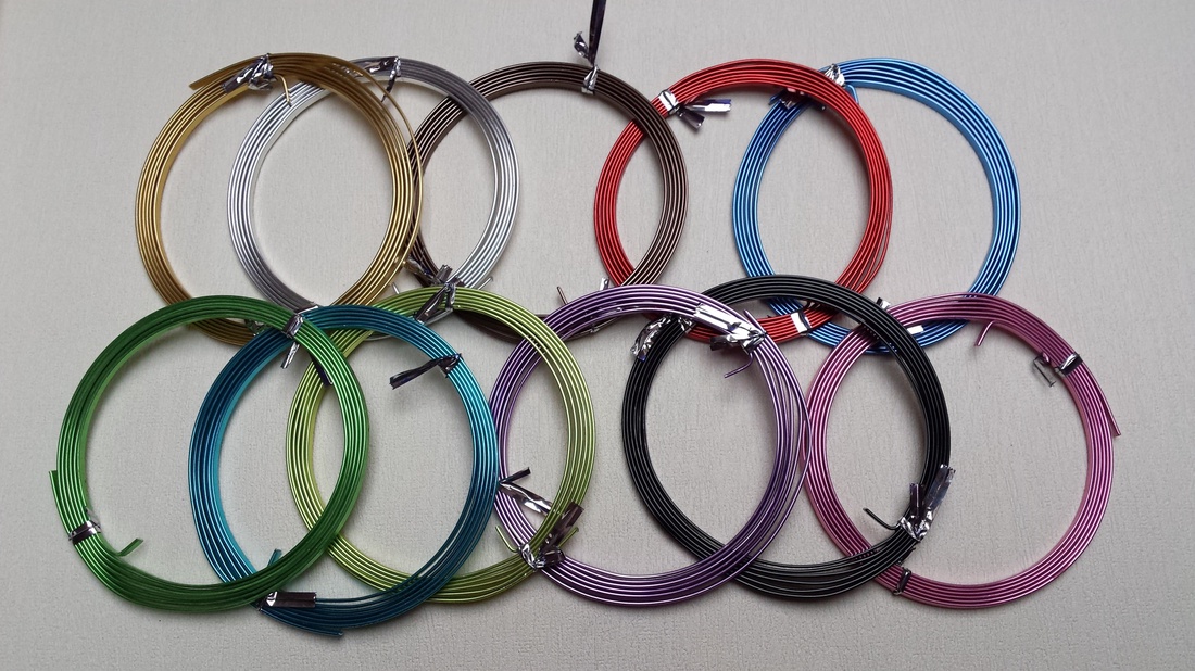 Aluminium drót lapos 3mmX1,5m  1db - kellékek & szerszámok - gyurma - Meska.hu