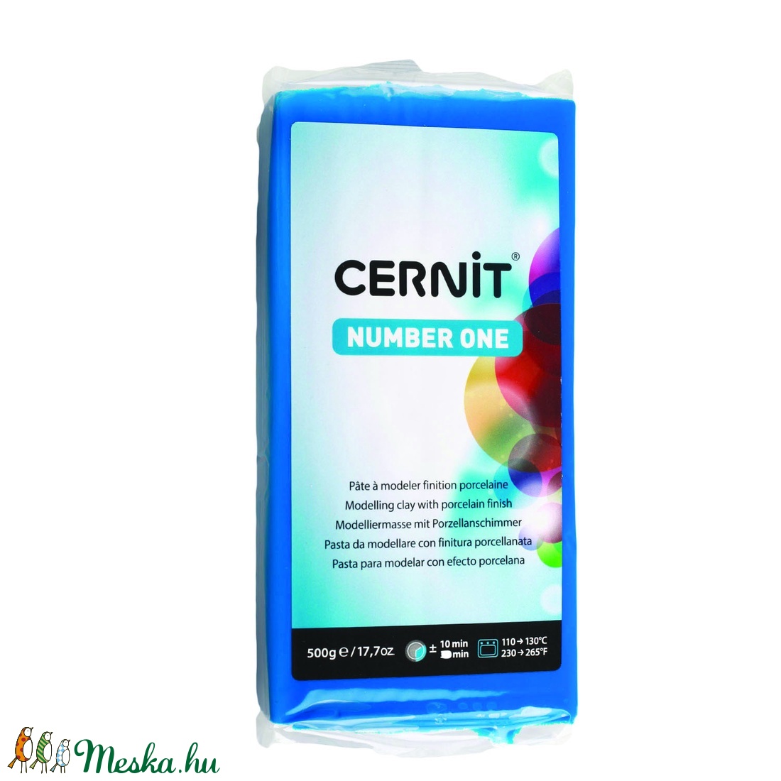 Cernit number one süthető gyurma 500g valódi kék - kellékek & szerszámok - gyurma - kiégethető gyurma - Meska.hu