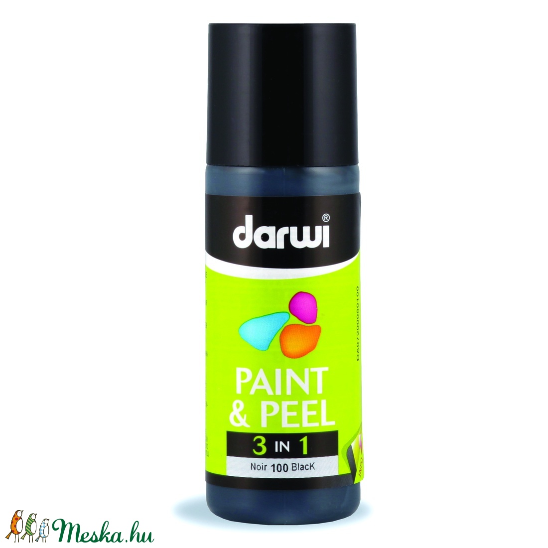 Darwi  3 in 1 üvegmatrica fekete fehér 80ml - kellékek & szerszámok - festék - matricafesték - Meska.hu