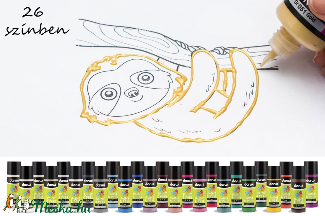 Darwi  3 in 1 üvegmatrica  festék kristály 80ml - kellékek & szerszámok - festék - matricafesték - Meska.hu