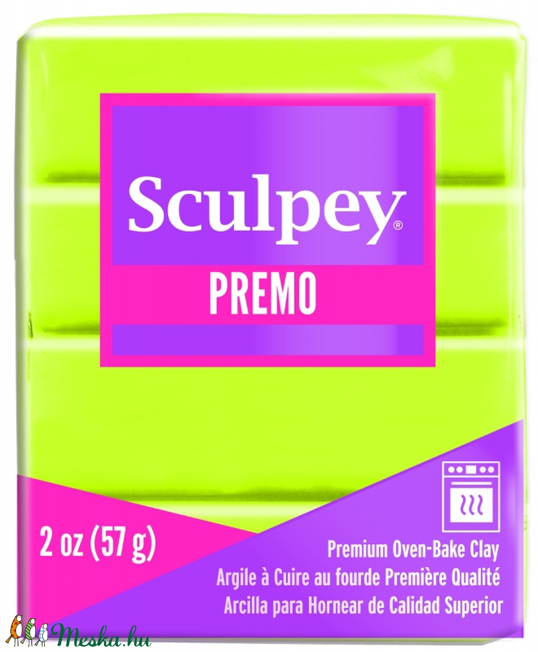 Sculpey Premo süthető gyurma wasabi 57g  - kellékek & szerszámok - gyurma - fimo - Meska.hu