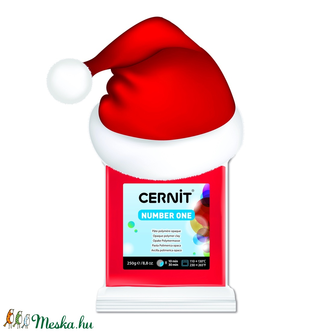 Cernit number one süthető gyurma 250g piros - kellékek & szerszámok - gyurma - kiégethető gyurma - Meska.hu