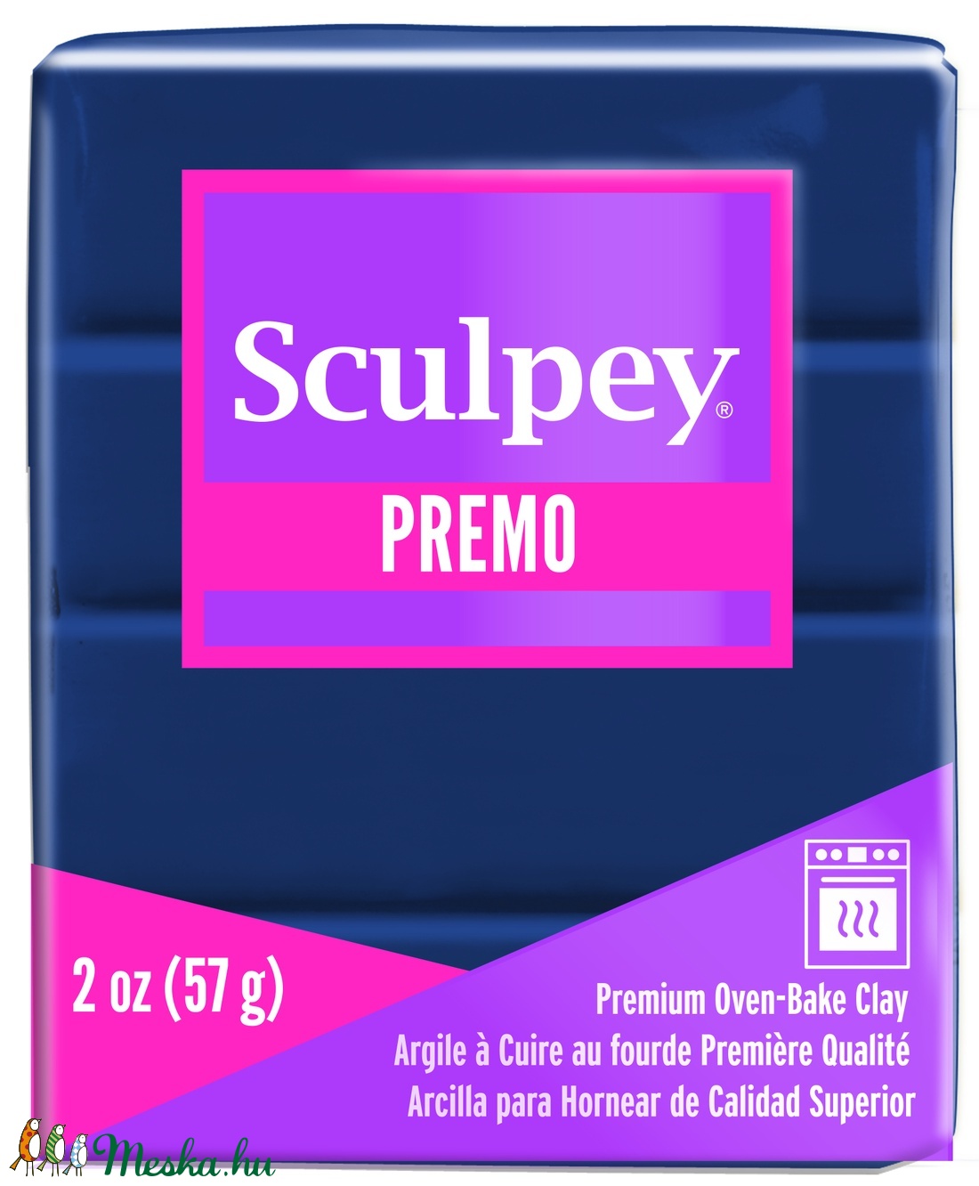 Premo süthető gyurma navy blue 57g  - kellékek & szerszámok - gyurma - fimo - Meska.hu