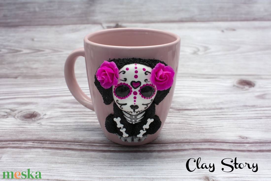 Santa Muerte kutya bögre, csupor - otthon & lakás - konyhafelszerelés, tálalás - tálalás - bögre & csésze - Meska.hu Santa Muerte kutya bögre, csupor - otthon & lakás - konyhafelszerelés, tálalás - tálalás - bögre & csésze - Meska.hu