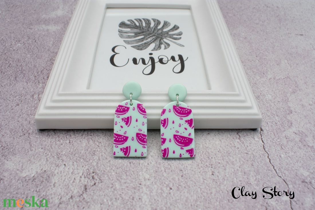 Flamingós trópusi fülbevaló süthető gyurmából / Dinnye mintás füli ékszergyurmából/Polymer clay nyári fülbevaló - ékszer - fülbevaló - lógó fülbevaló - Meska.hu Flamingós trópusi fülbevaló süthető gyurmából / Dinnye mintás füli ékszergyurmából/Polymer clay nyári fülbevaló - ékszer - fülbevaló - lógó fülbevaló - Meska.hu
