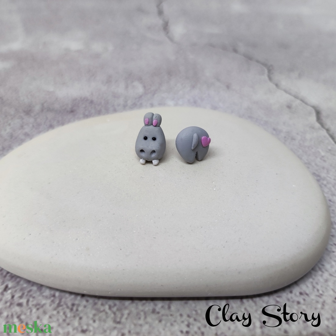 Víziló bedugós polymer clay fülbevaló/ vízíló süthető gyurma füli - ékszer - fülbevaló - pötty fülbevaló - Meska.hu Víziló bedugós polymer clay fülbevaló/ vízíló süthető gyurma füli - ékszer - fülbevaló - pötty fülbevaló - Meska.hu