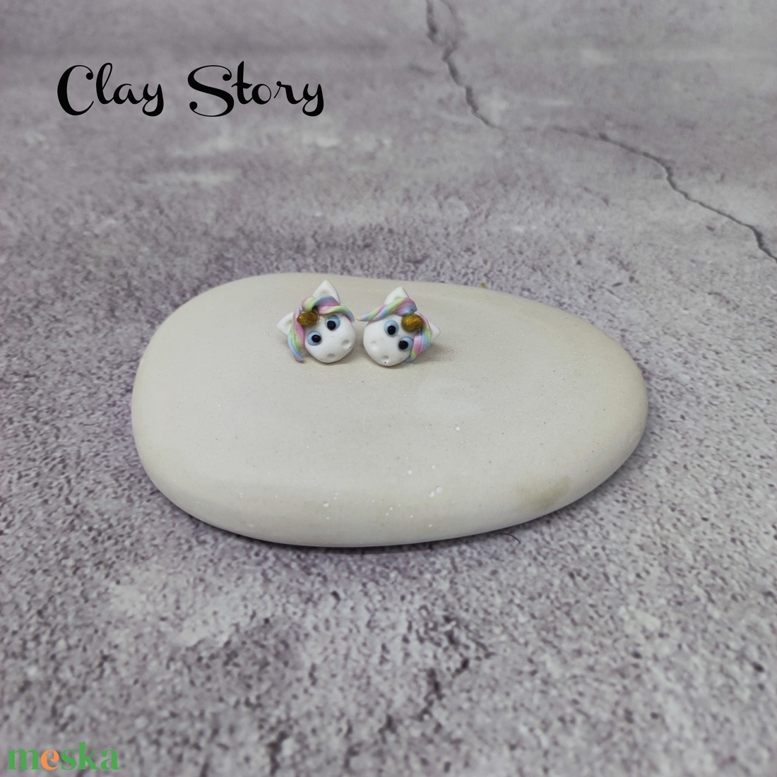 Unikornis polymer clay fülbevaló/Egyszarvú süthető gyurma füli - ékszer - fülbevaló - pötty fülbevaló - Meska.hu Unikornis polymer clay fülbevaló/Egyszarvú süthető gyurma füli - ékszer - fülbevaló - pötty fülbevaló - Meska.hu