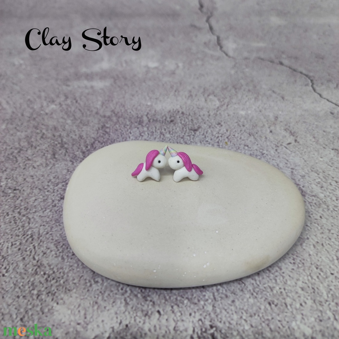 Unikornis polymer clay fülbevaló/Egyszarvú süthető gyurma füli - ékszer - fülbevaló - pötty fülbevaló - Meska.hu Unikornis polymer clay fülbevaló/Egyszarvú süthető gyurma füli - ékszer - fülbevaló - pötty fülbevaló - Meska.hu