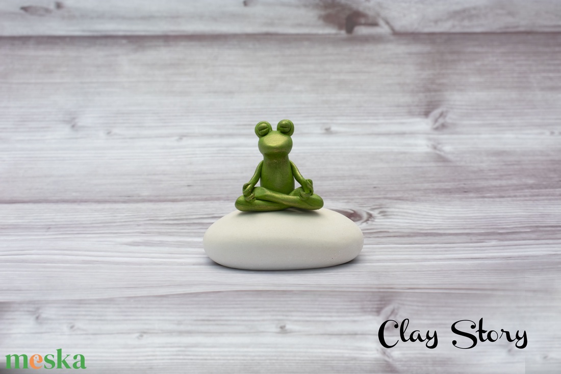 Meditáló béka/Namaste - otthon & lakás - dekoráció - dísztárgy - Meska.hu Meditáló béka/Namaste - otthon & lakás - dekoráció - dísztárgy - Meska.hu