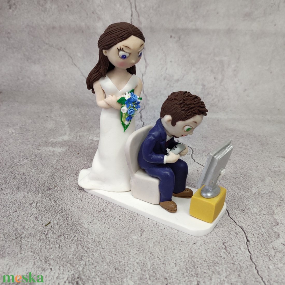 Esküvői tortadíszek személyre szabva 50 000 Ft-tól - esküvő - dekoráció - asztaldísz - Meska.hu