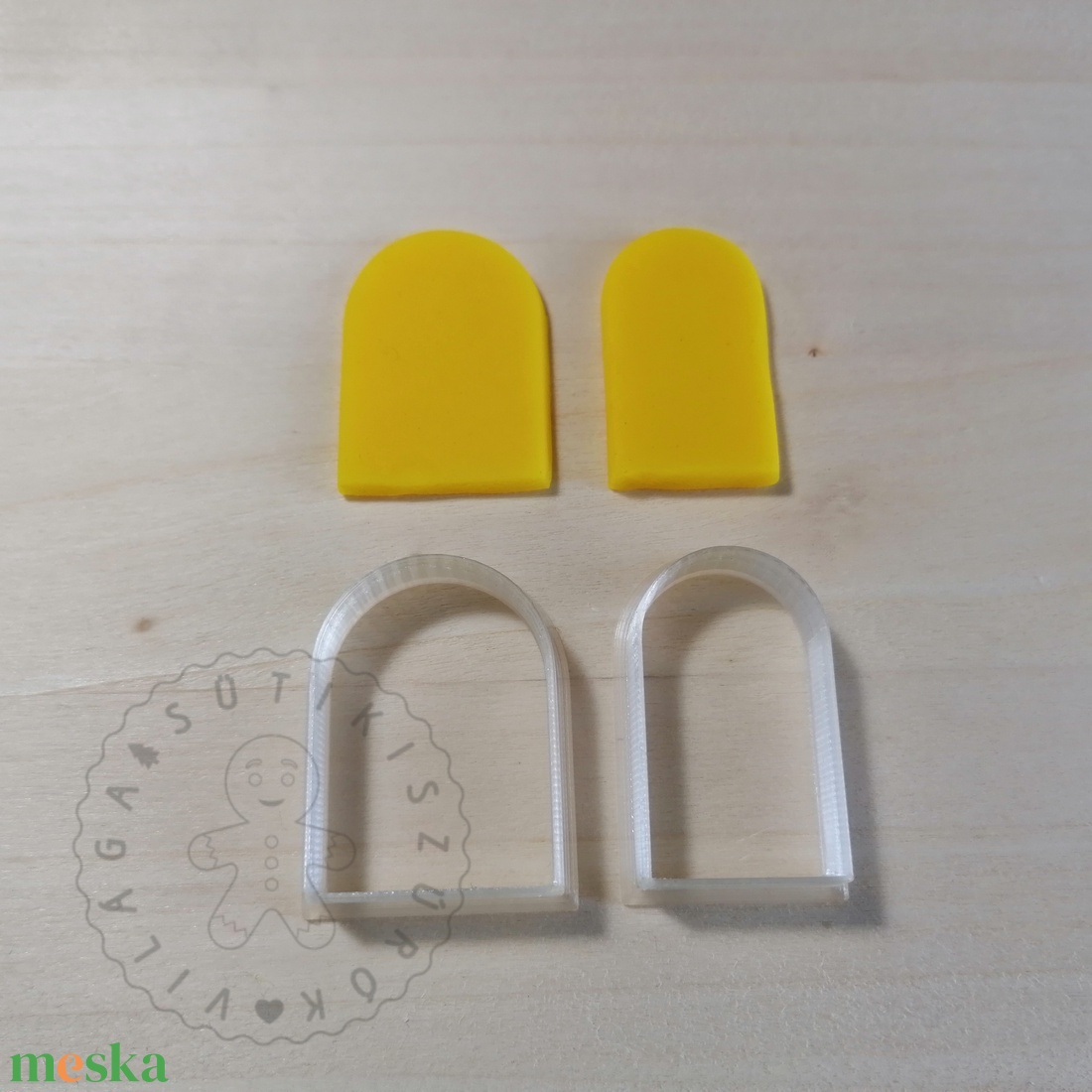 Boltív alakú süthető gyurma kiszúrók - polymerclay, kiszúró, kellék - otthon & életmód - konyhafelszerelés, tálalás - sütés, főzés - sütikiszúró - Meska.hu