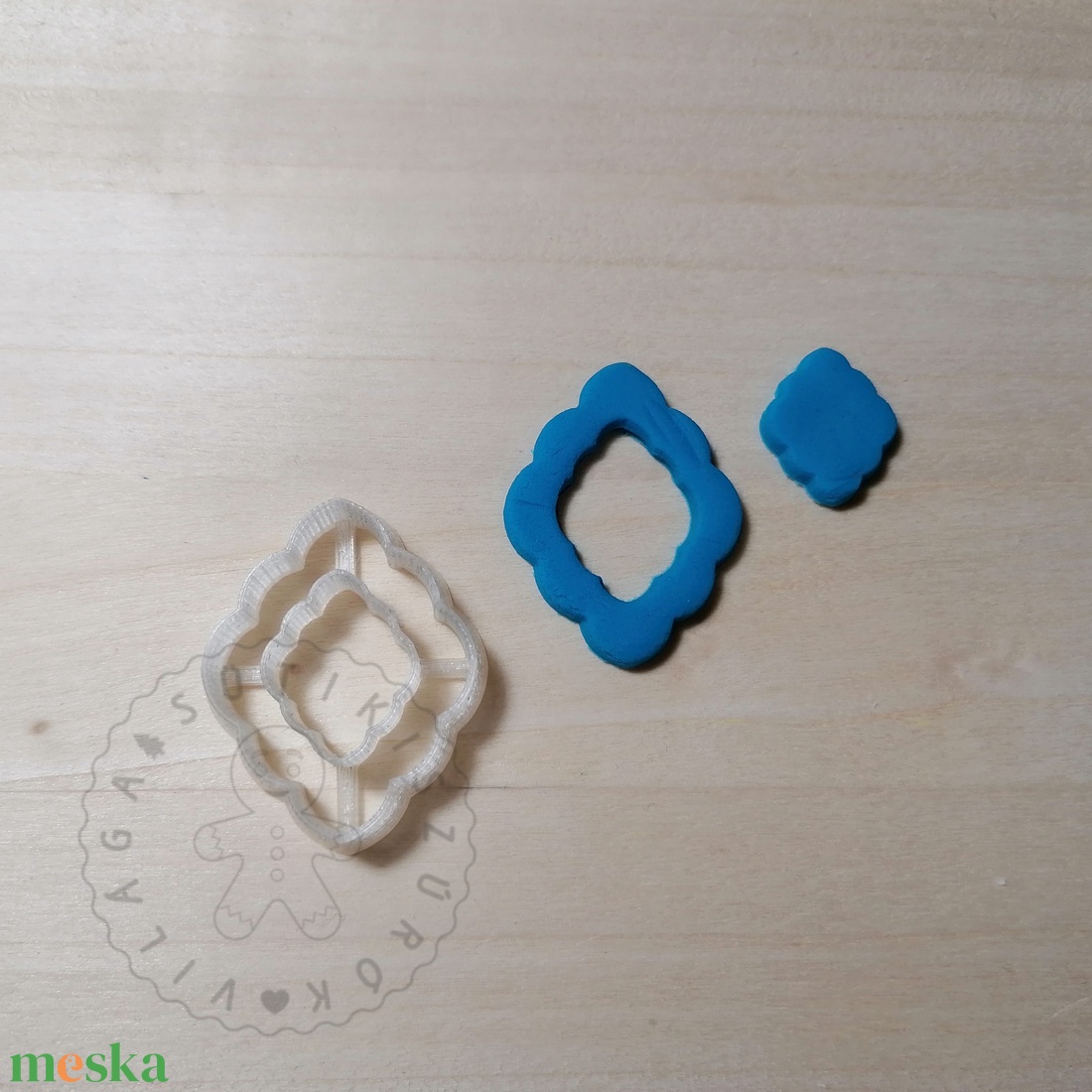 Marokkói gyémánt alakú süthető gyurma kiszúrók (5db) - polymerclay, kiszúró, kellék - otthon & életmód - konyhafelszerelés, tálalás - sütés, főzés - sütikiszúró - Meska.hu
