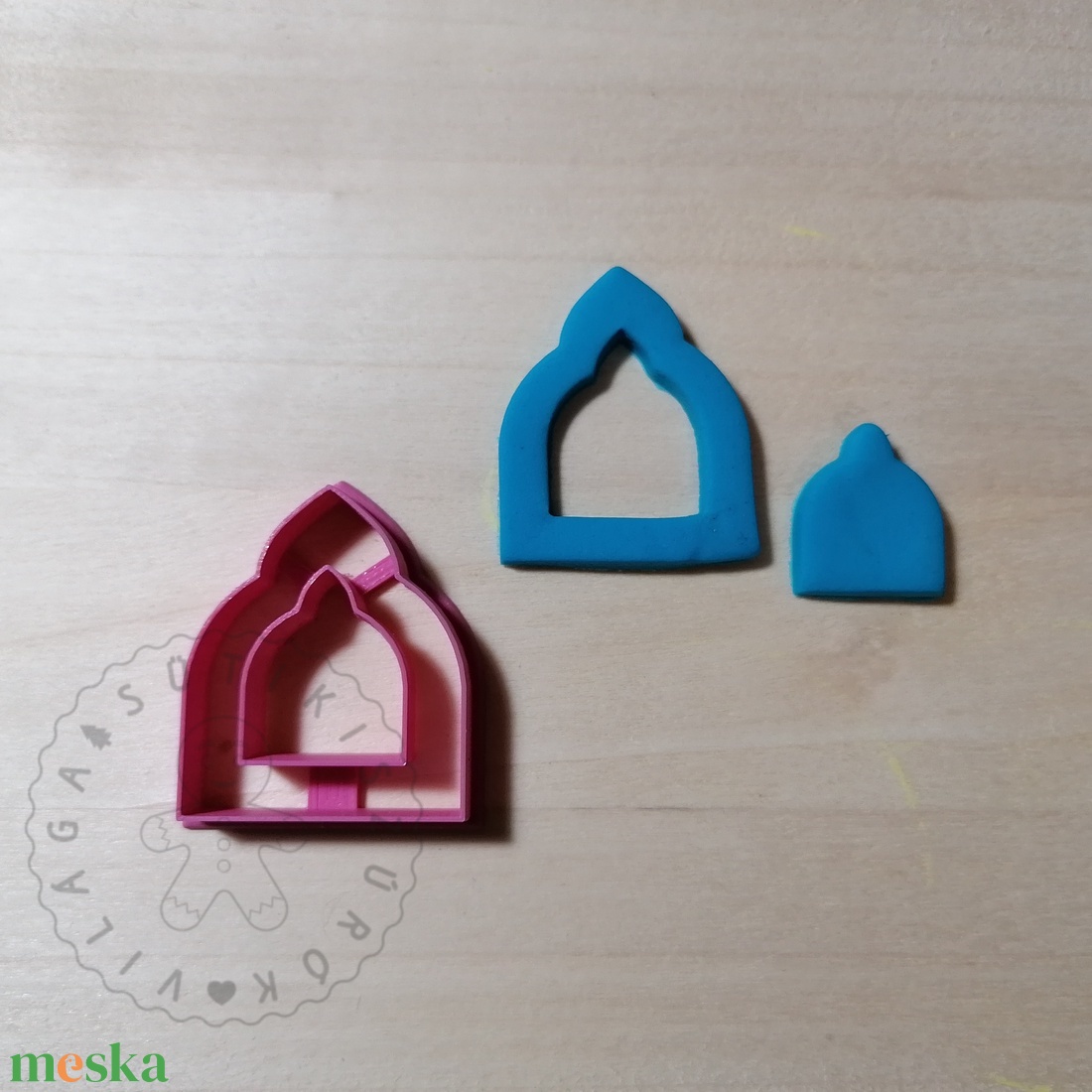 Marokkói boltív ablak süthető gyurma kiszúrók (3db) - polymerclay, kiszúró, kellék - otthon & életmód - konyhafelszerelés, tálalás - sütés, főzés - sütikiszúró - Meska.hu