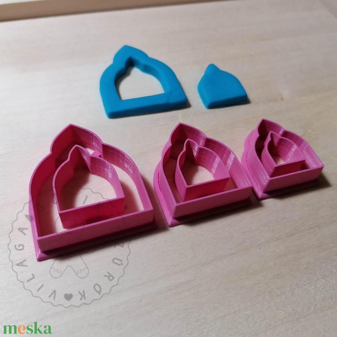 Marokkói boltív ablak süthető gyurma kiszúrók (3db) - polymerclay, kiszúró, kellék - otthon & életmód - konyhafelszerelés, tálalás - sütés, főzés - sütikiszúró - Meska.hu
