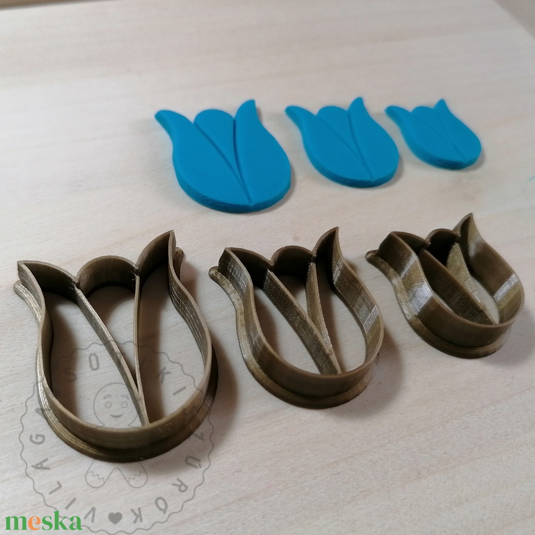 Tulipán virág alakú süthető gyurma kiszúrók (3db) - polymerclay, kiszúró, kellék - otthon & életmód - konyhafelszerelés, tálalás - sütés, főzés - sütikiszúró - Meska.hu Tulipán virág alakú süthető gyurma kiszúrók (3db) - polymerclay, kiszúró, kellék - otthon & életmód - konyhafelszerelés, tálalás - sütés, főzés - sütikiszúró - Meska.hu