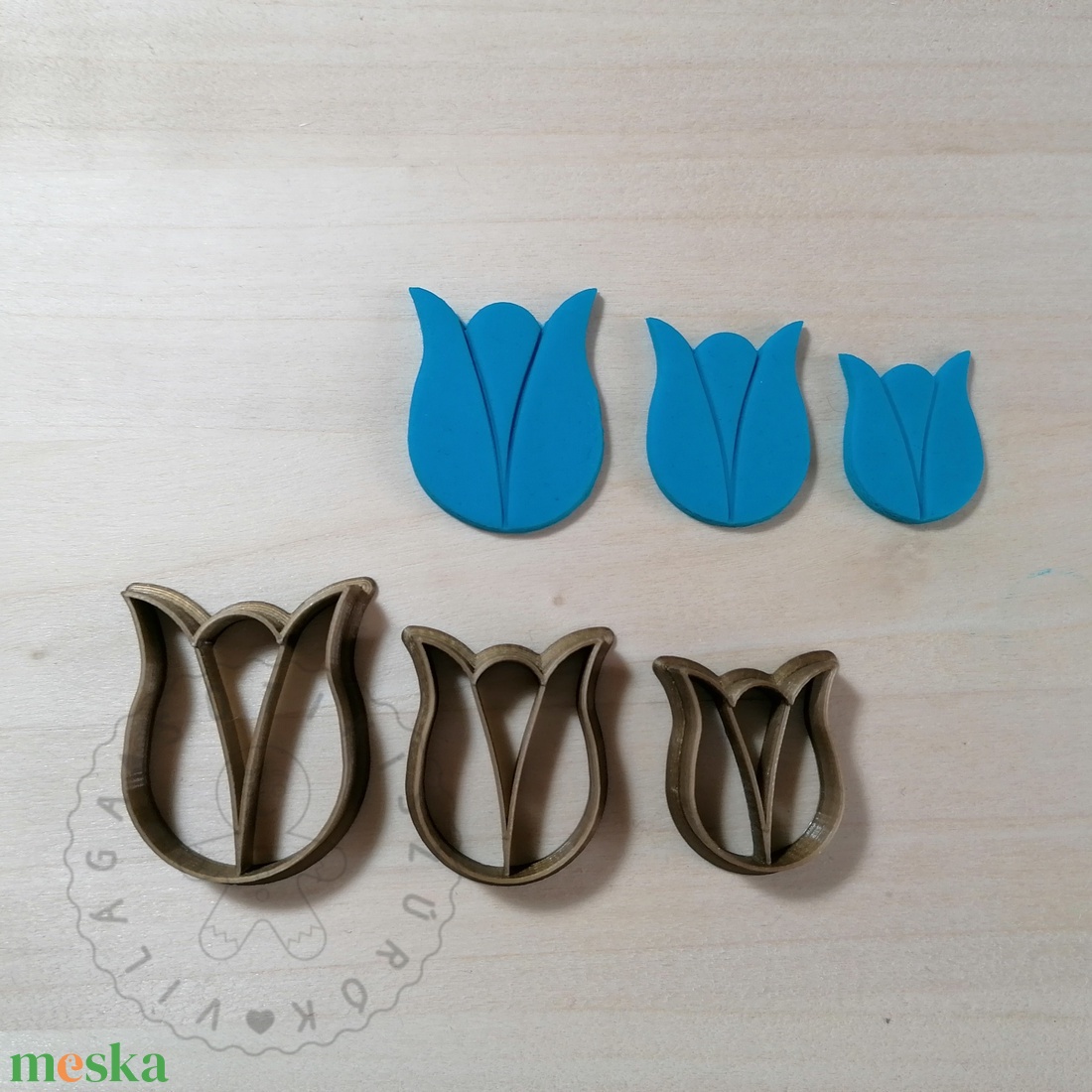 Tulipán virág alakú süthető gyurma kiszúrók (3db) - polymerclay, kiszúró, kellék - otthon & életmód - konyhafelszerelés, tálalás - sütés, főzés - sütikiszúró - Meska.hu Tulipán virág alakú süthető gyurma kiszúrók (3db) - polymerclay, kiszúró, kellék - otthon & életmód - konyhafelszerelés, tálalás - sütés, főzés - sütikiszúró - Meska.hu