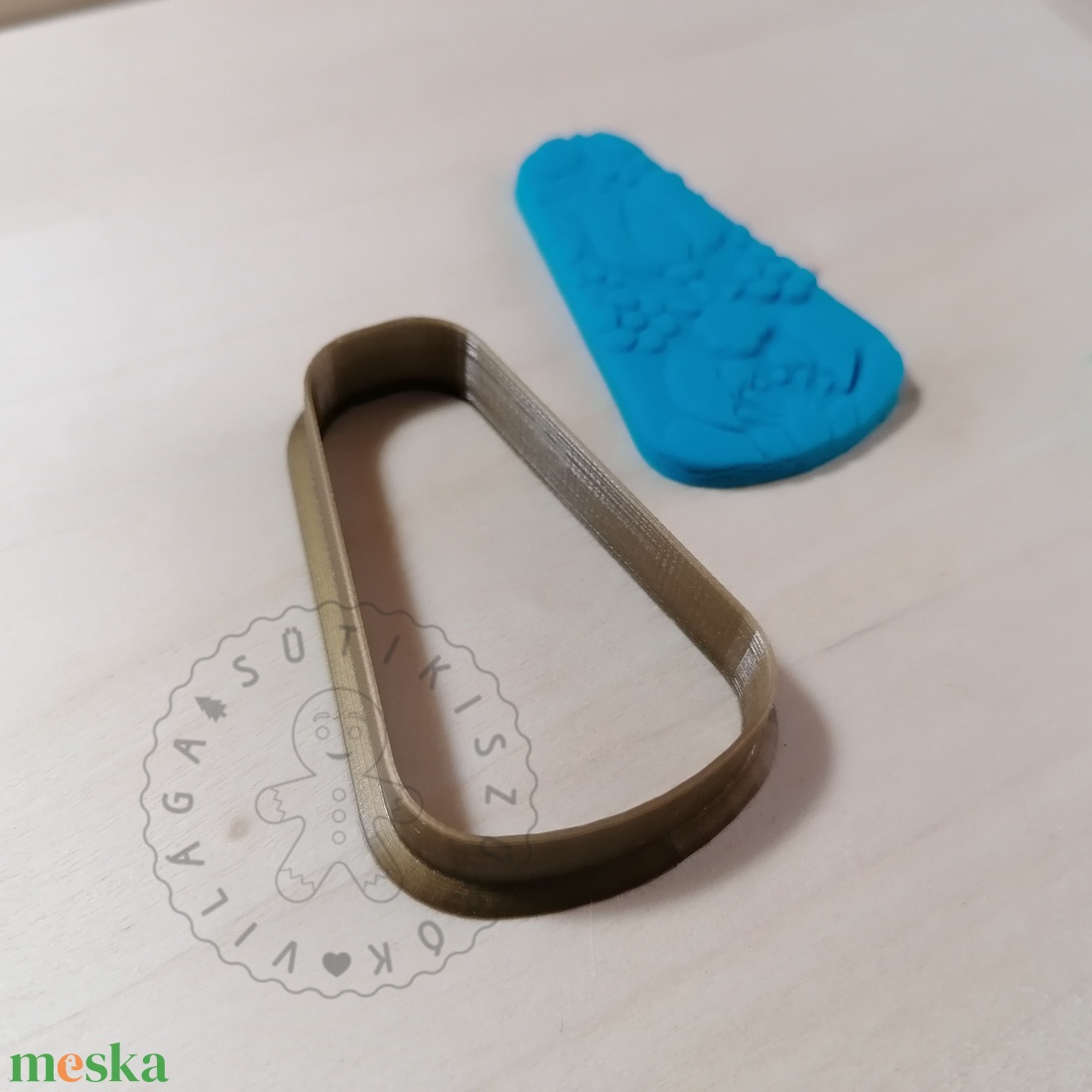 Lekerekített trapéz alakú süthető gyurma kiszúrók (3db) - polymerclay, kiszúró, kellék - otthon & életmód - konyhafelszerelés, tálalás - sütés, főzés - sütikiszúró - Meska.hu
