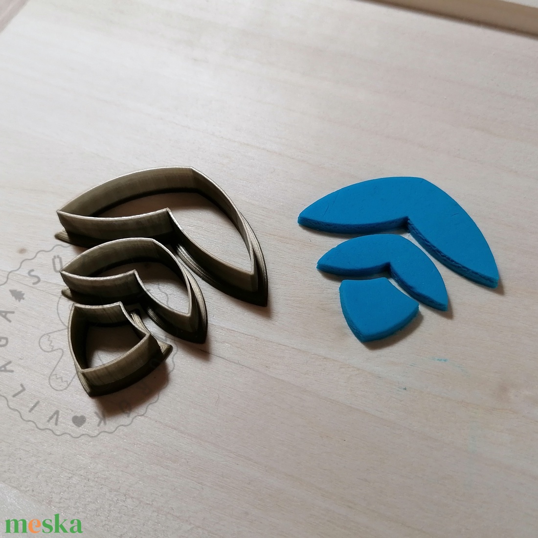 3 részes fülbevaló szett 02 alakú süthető gyurma kiszúrók (3db) - polymerclay, kiszúró, kellék - otthon & életmód - konyhafelszerelés, tálalás - sütés, főzés - sütikiszúró - Meska.hu