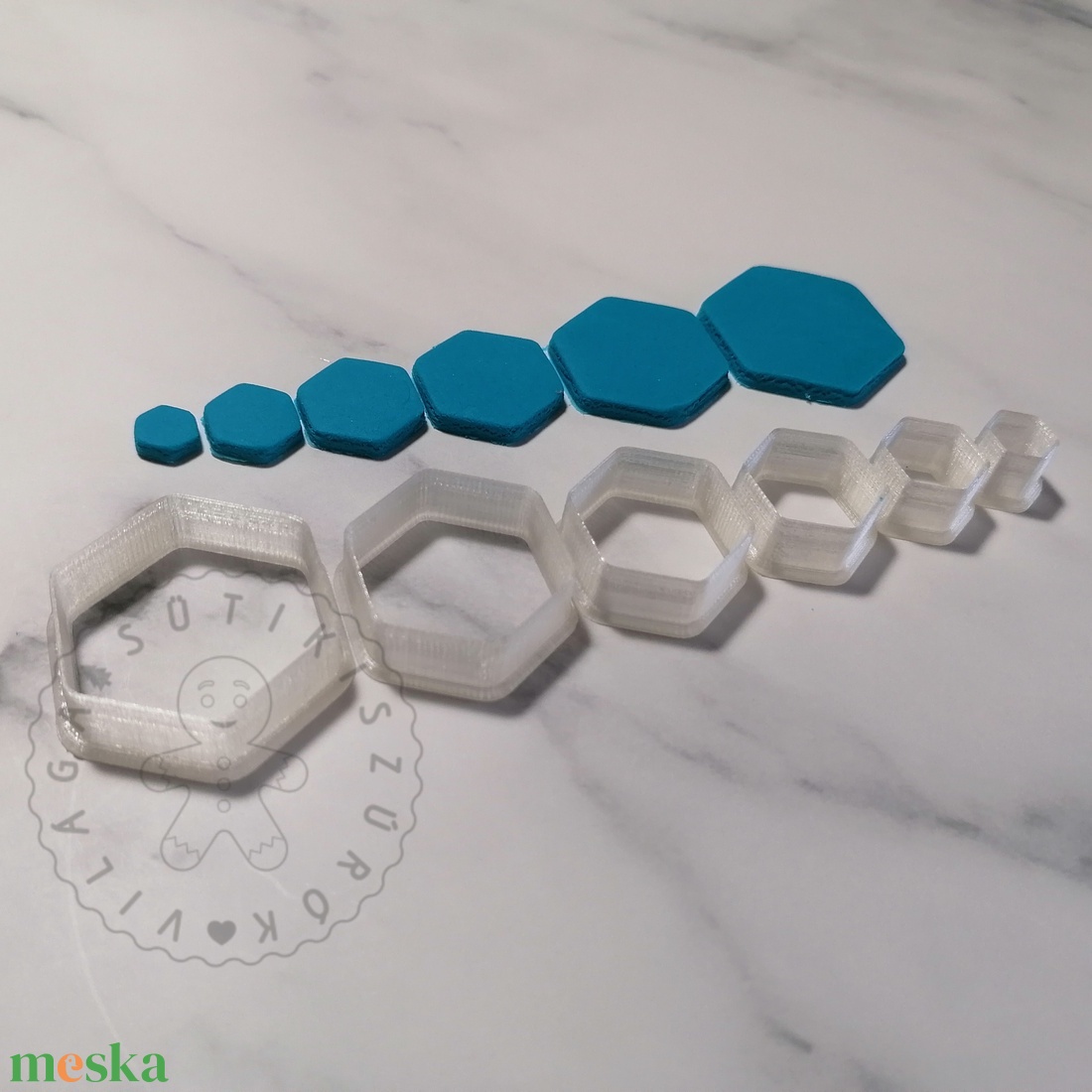 Lekerekített Hexagon alakú süthető gyurma kiszúrók - polymerclay, kiszúró, kellék - otthon & életmód - konyhafelszerelés, tálalás - sütés, főzés - sütikiszúró - Meska.hu Lekerekített Hexagon alakú süthető gyurma kiszúrók - polymerclay, kiszúró, kellék - otthon & életmód - konyhafelszerelés, tálalás - sütés, főzés - sütikiszúró - Meska.hu