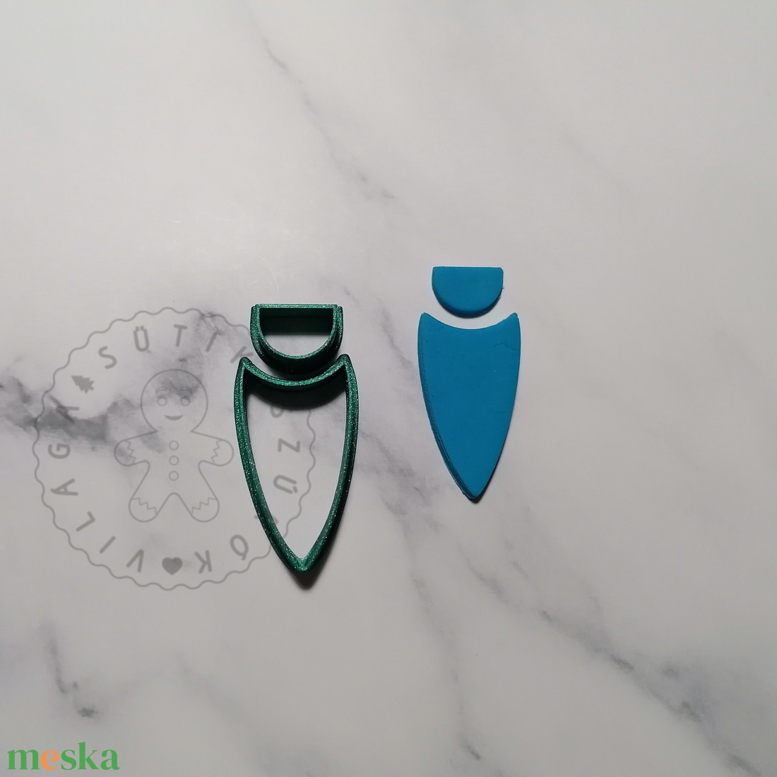 Nyílhegy félkörrel süthető gyurma kiszúrók - polymerclay, kiszúró, kellék - otthon & életmód - konyhafelszerelés, tálalás - sütés, főzés - sütikiszúró - Meska.hu