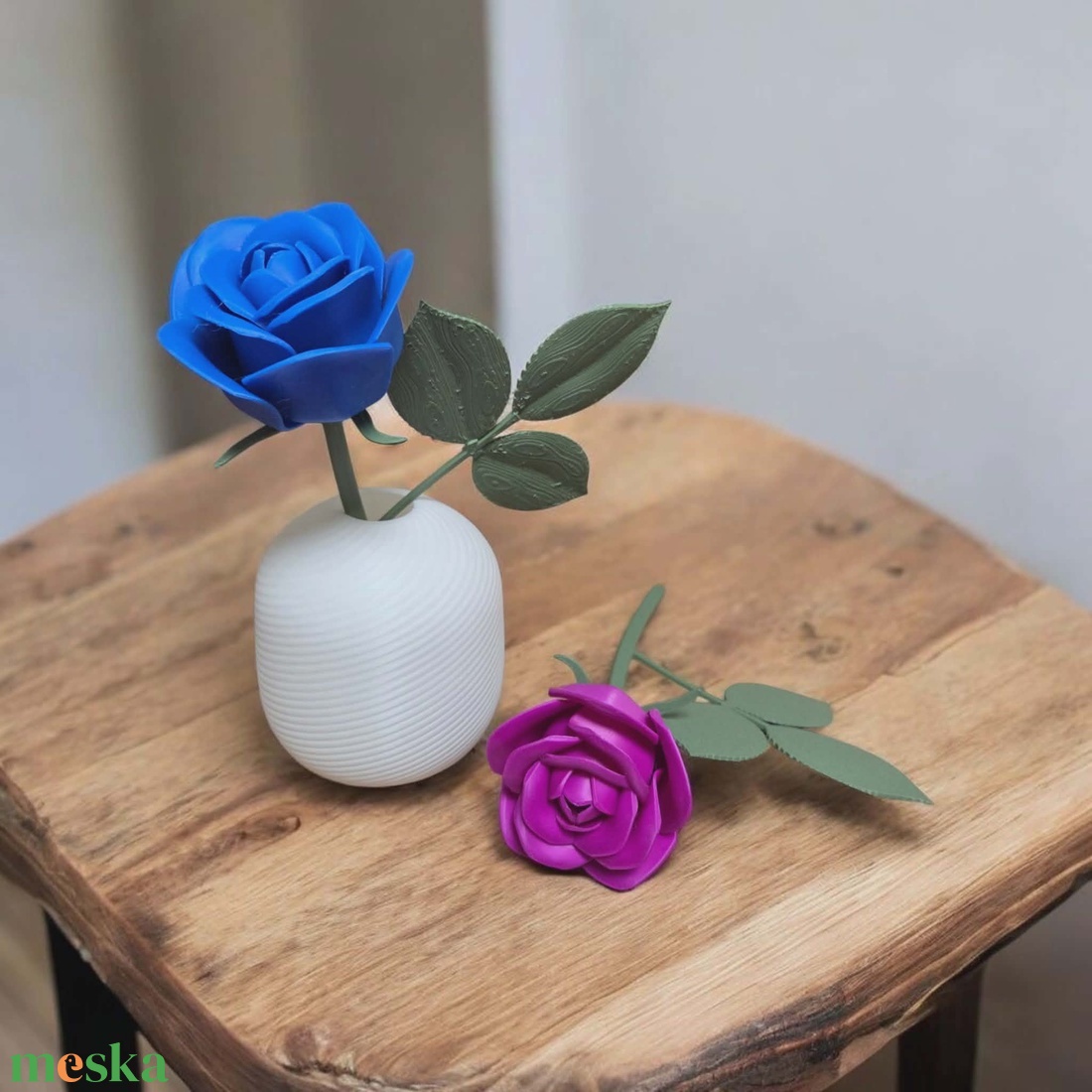 Élethű örök rózsa (Valentin-napra, Nőnapra) - otthon & életmód - dekoráció - virágdísz és tartó - csokor & virágdísz - Meska.hu