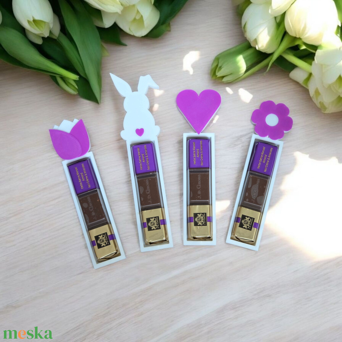 Csokitartó nőnapra, húsvétra - otthon & életmód - dekoráció - húsvéti asztaldíszek - Meska.hu