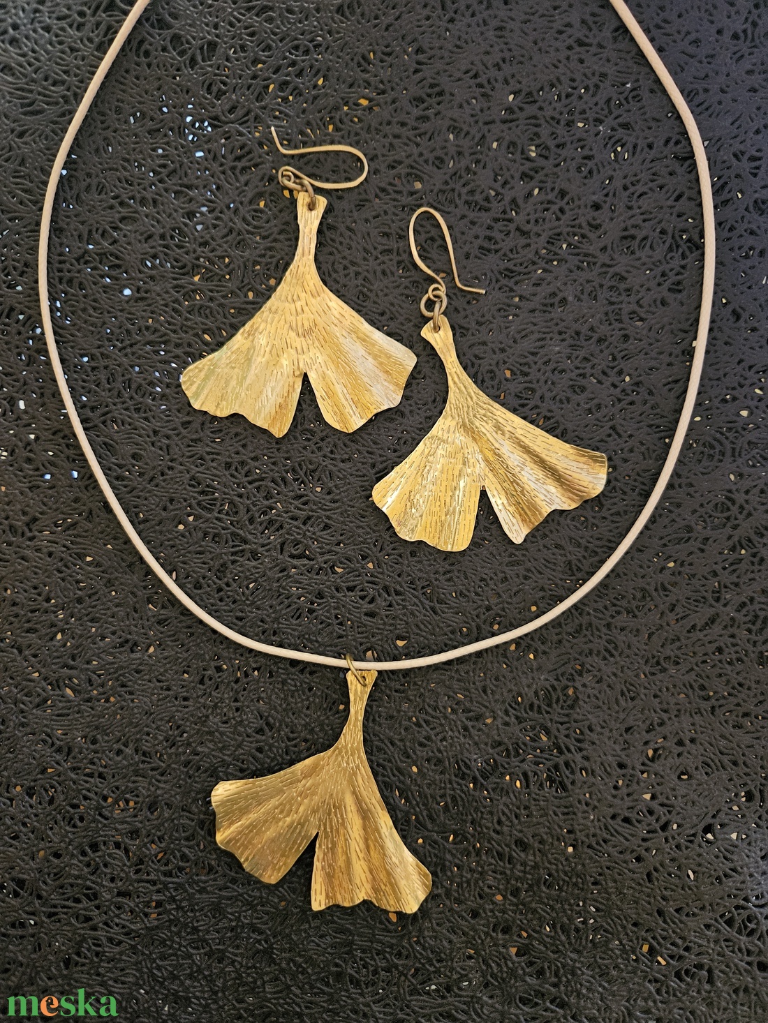 Ginkgo szett - ékszer - ékszerszett - Meska.hu