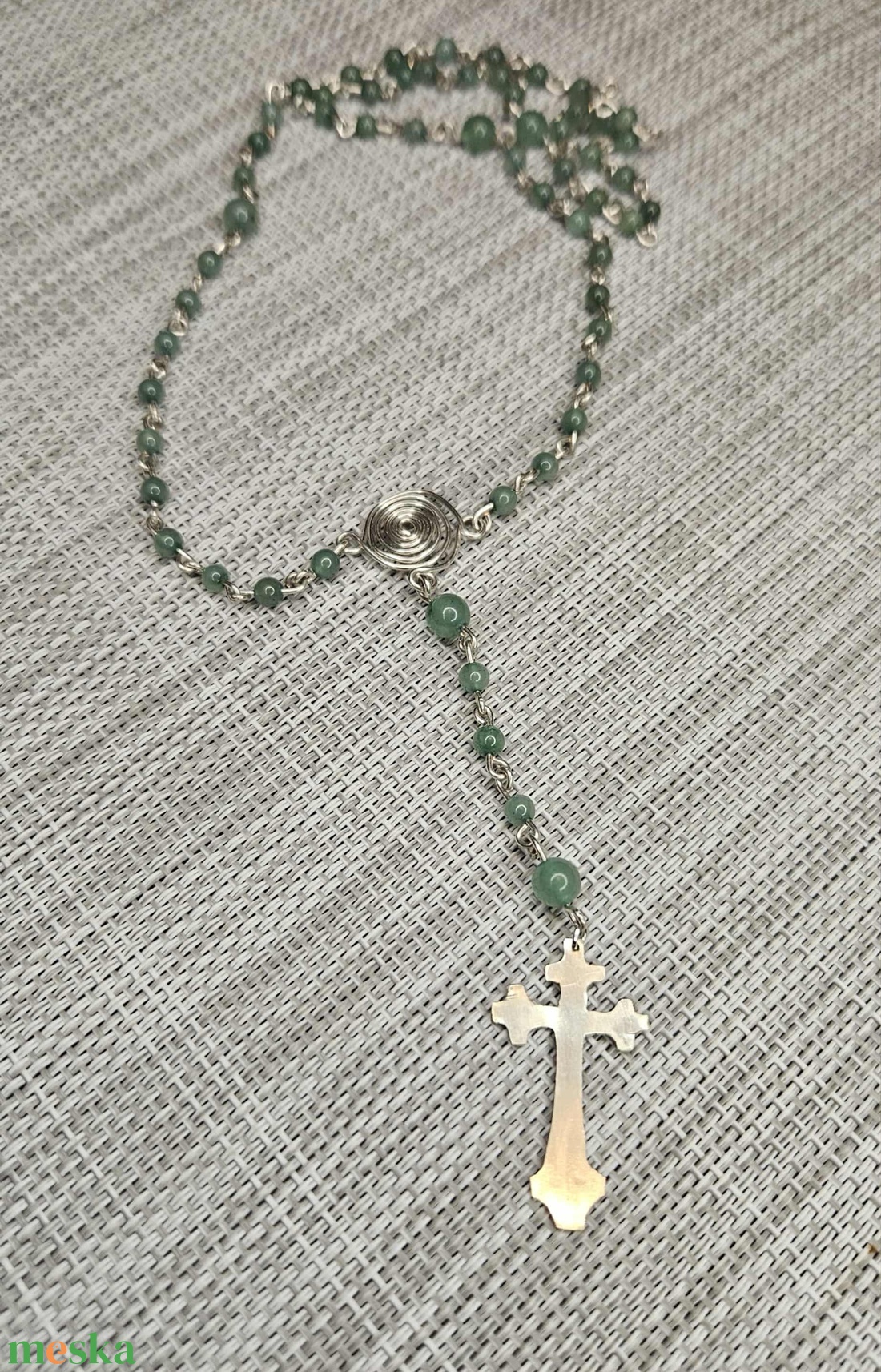 Rózsafüzér - aventurin - otthon & életmód - vallás - lánc & füzér - Meska.hu