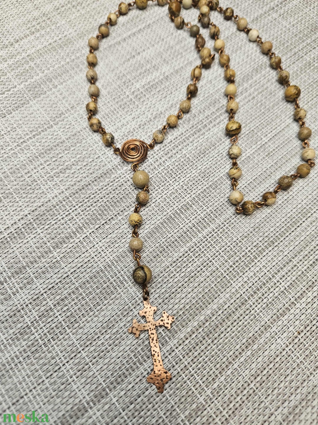 Rózsafüzér - tájképjáspis - otthon & életmód - vallás - lánc & füzér - Meska.hu