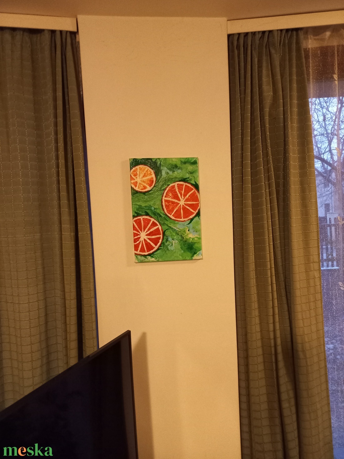 Citrusok 1 - művészet - festmény - akril - Meska.hu