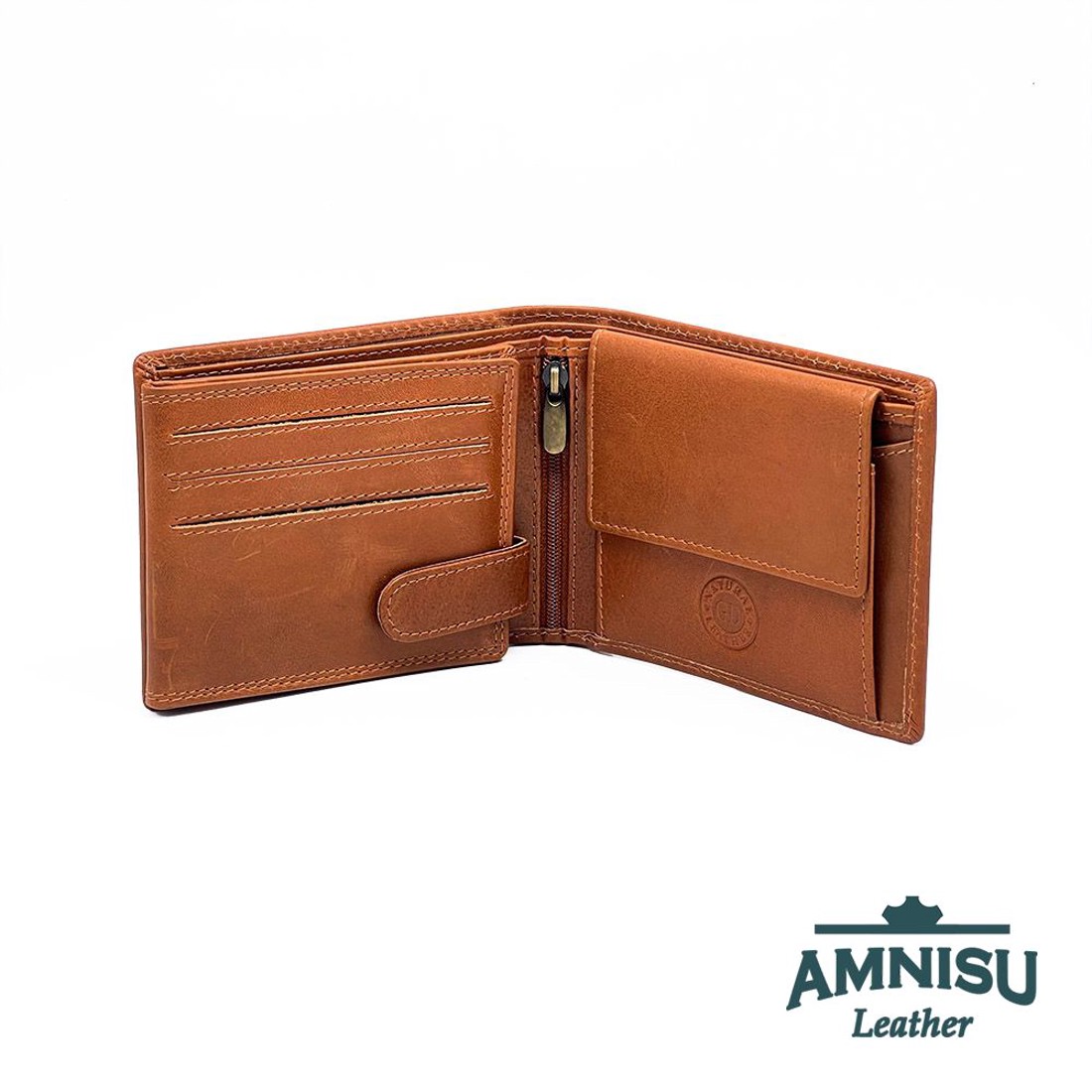 Barna Zeldás férfi bőr pénztárca OPR1021-zel - táska & tok - pénztárca & más tok - pénztárca - férfi pénztárca - Meska.hu