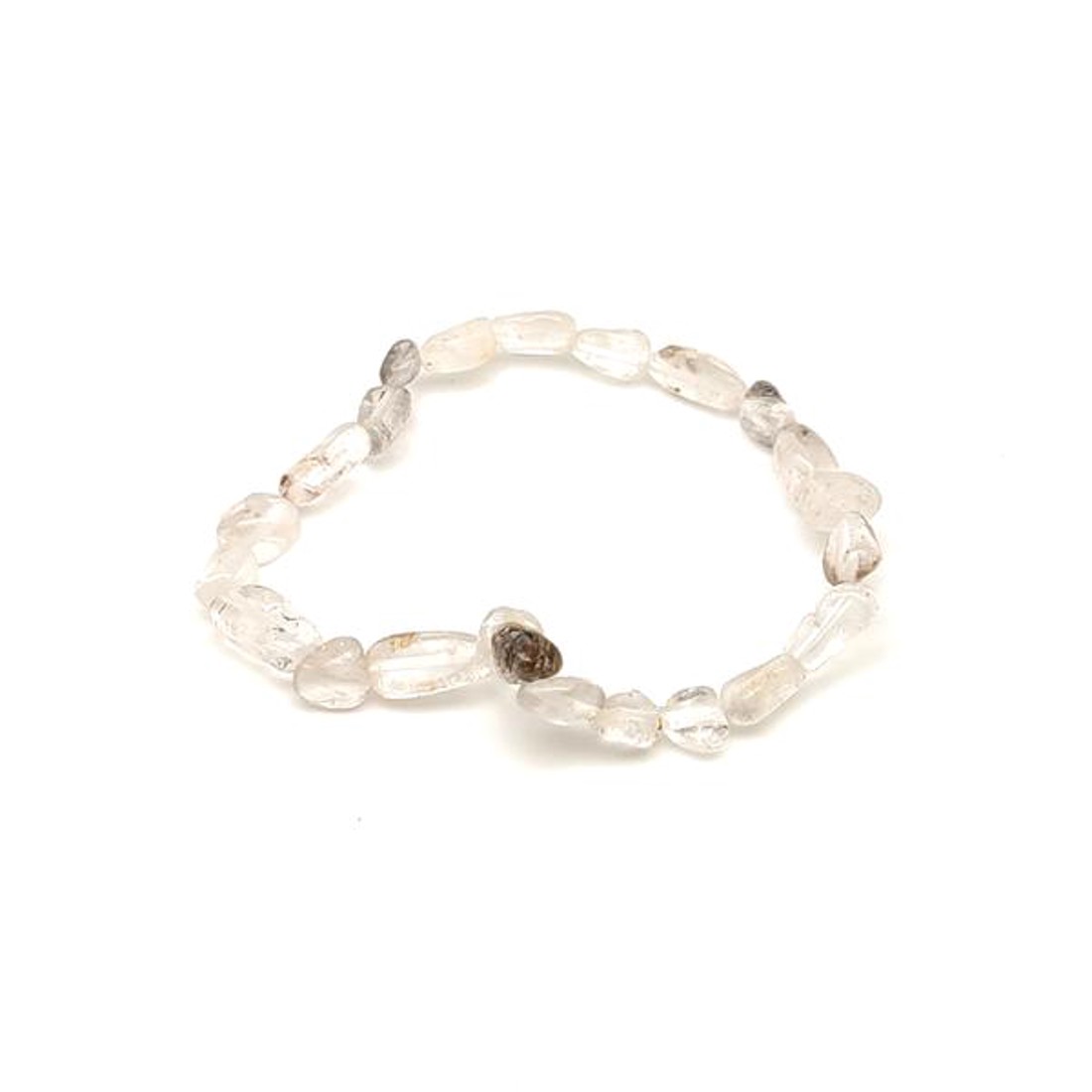 Kvarc B pebble karkötő 6-10mm - ékszer - karkötő - ásványkarkötő - Meska.hu