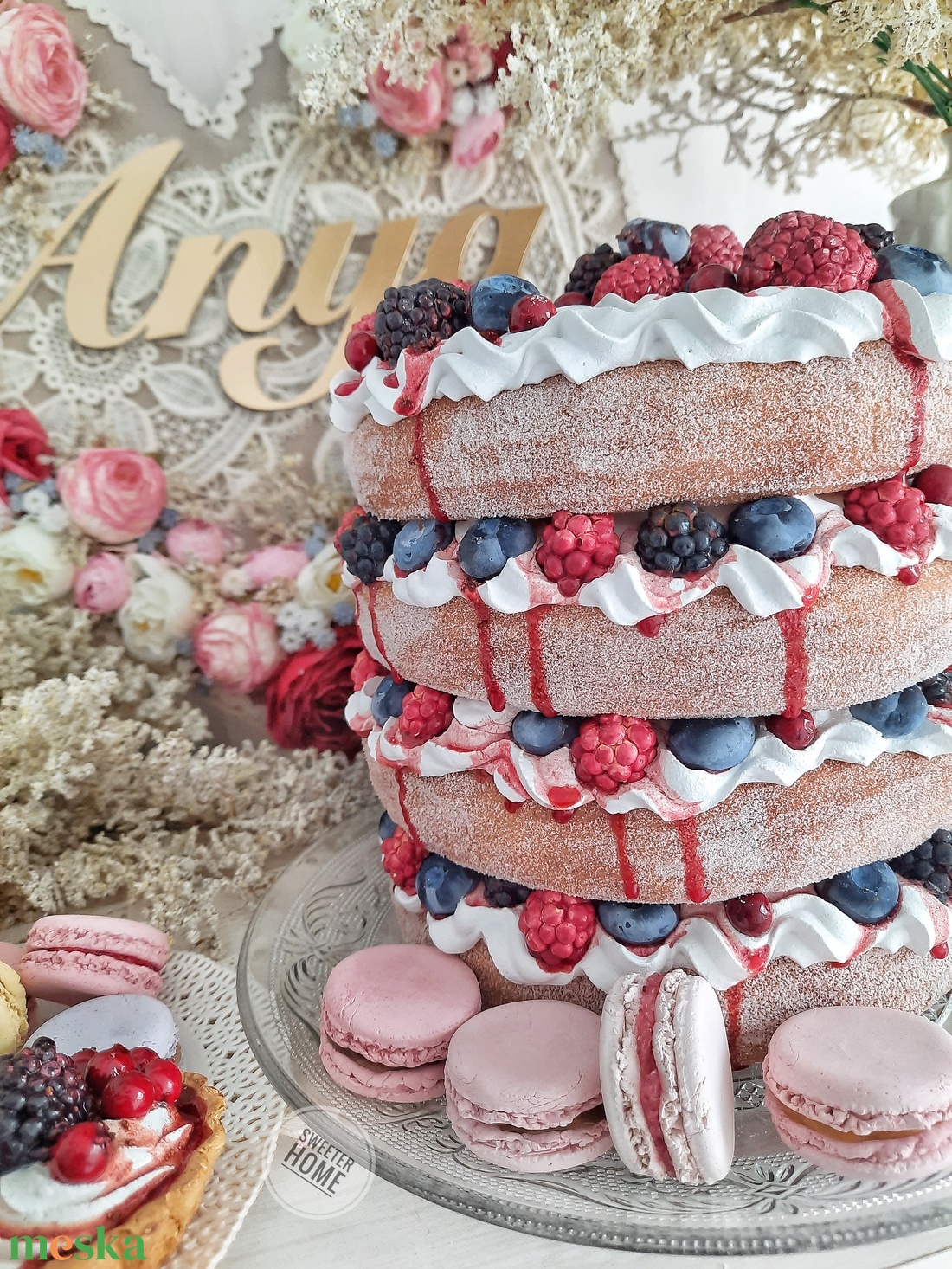 Gyümölcsös dekor piskóta-torta - otthon & életmód - dekoráció - asztal és polc dekoráció - dekorációs tál, tartó - Meska.hu Gyümölcsös dekor piskóta-torta - otthon & életmód - dekoráció - asztal és polc dekoráció - dekorációs tál, tartó - Meska.hu