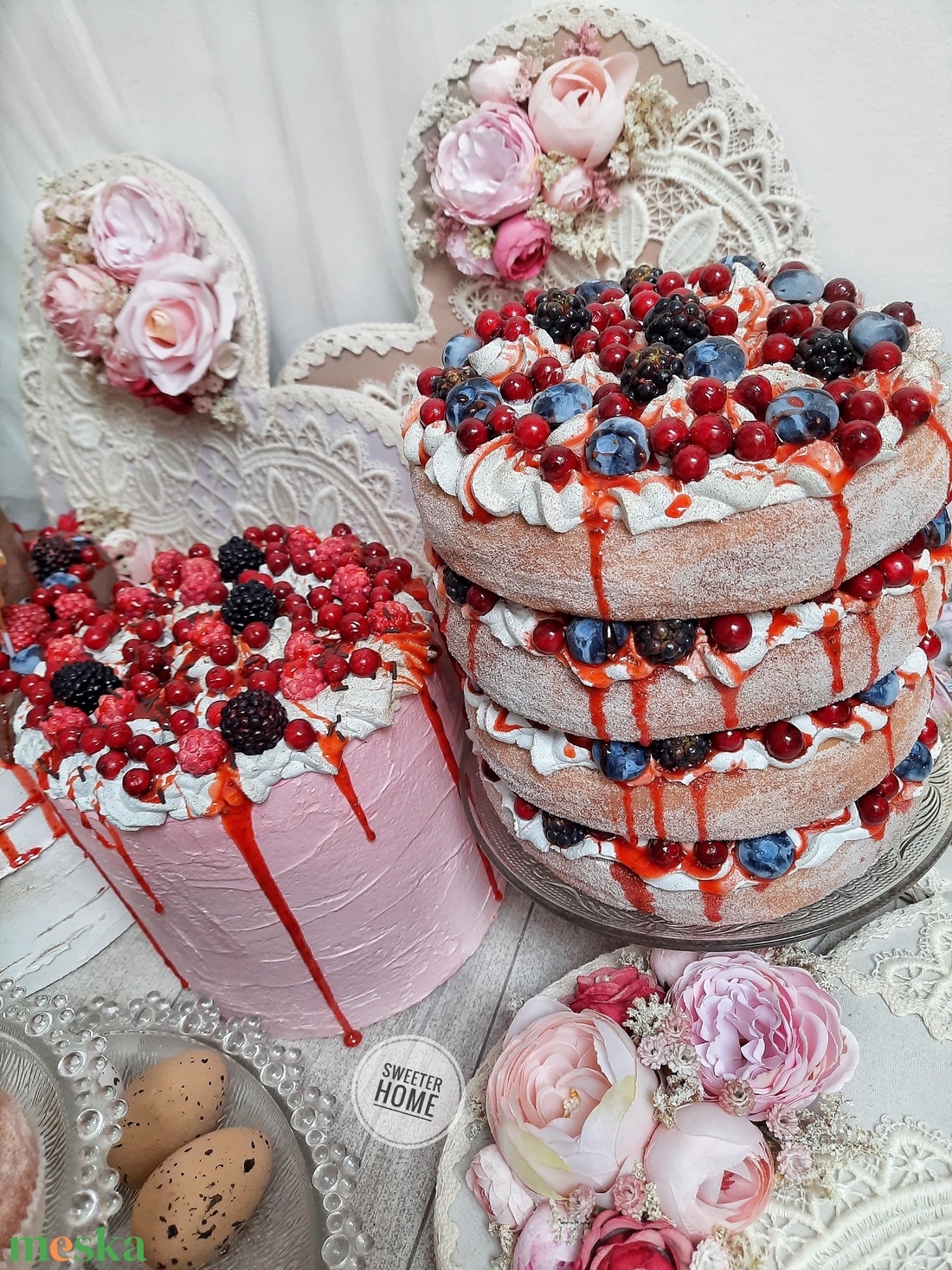 Gyümölcsös dekor piskóta-torta - otthon & életmód - dekoráció - asztal és polc dekoráció - dekorációs tál, tartó - Meska.hu Gyümölcsös dekor piskóta-torta - otthon & életmód - dekoráció - asztal és polc dekoráció - dekorációs tál, tartó - Meska.hu