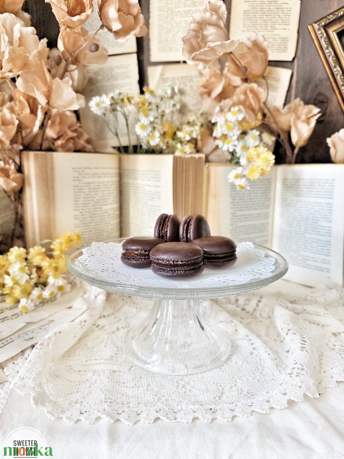 Csokoládés dekormacaron - élelmiszer - édesség - macaron - Meska.hu