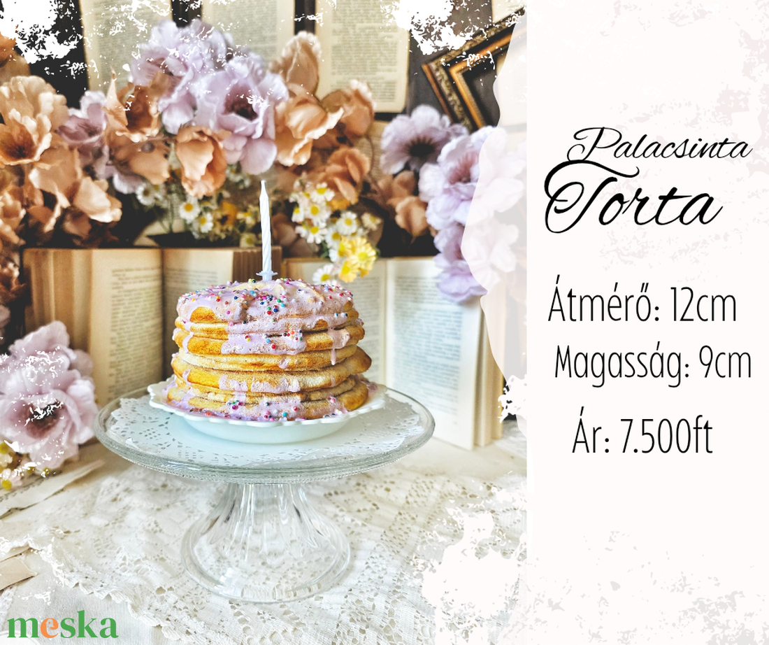 Dekorédesség palacsinta torta - otthon & életmód - dekoráció - dísztárgy - Meska.hu